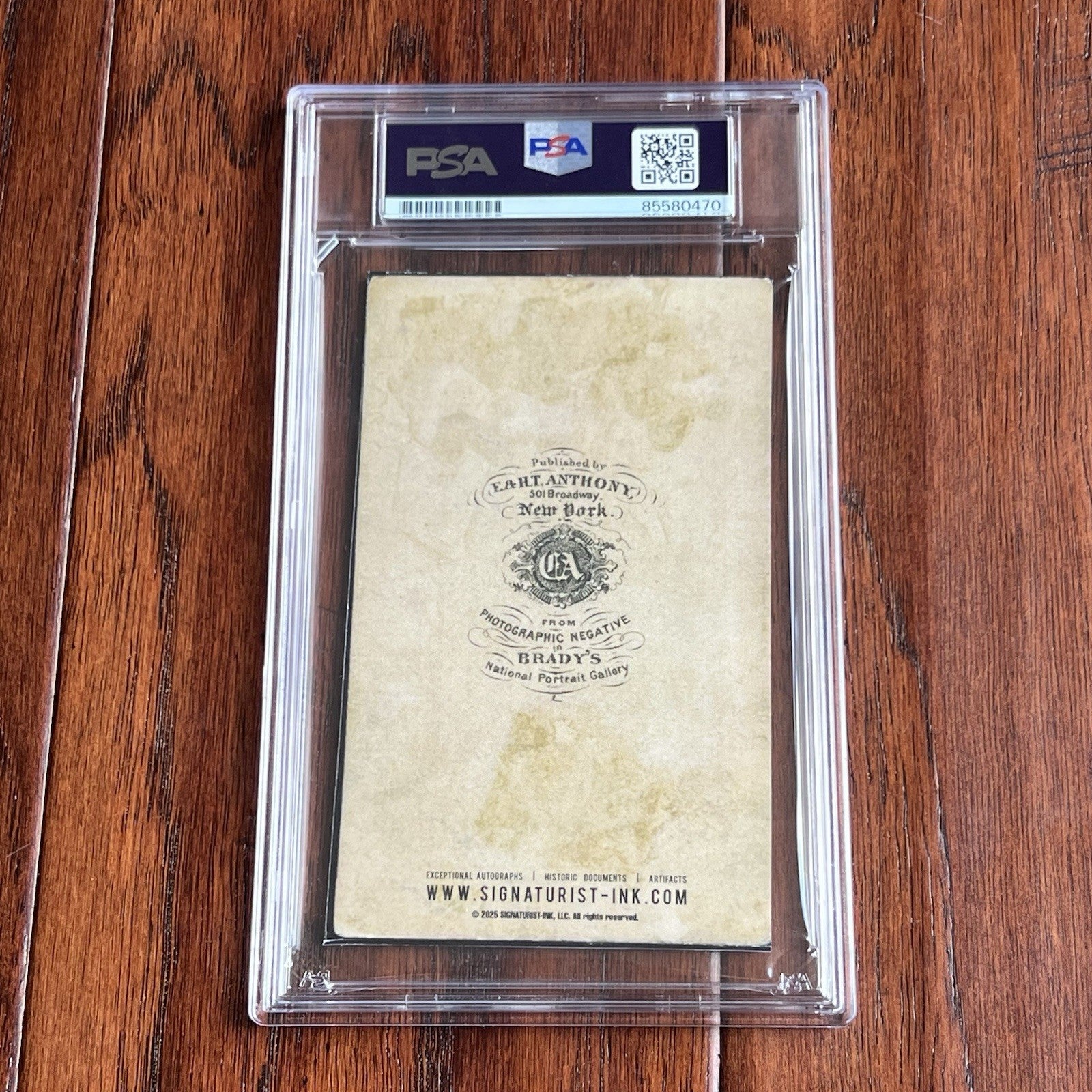 ANDREW JOHNSON * PSA * Autograph Cut FULL Signature CDV Photo SIGNED