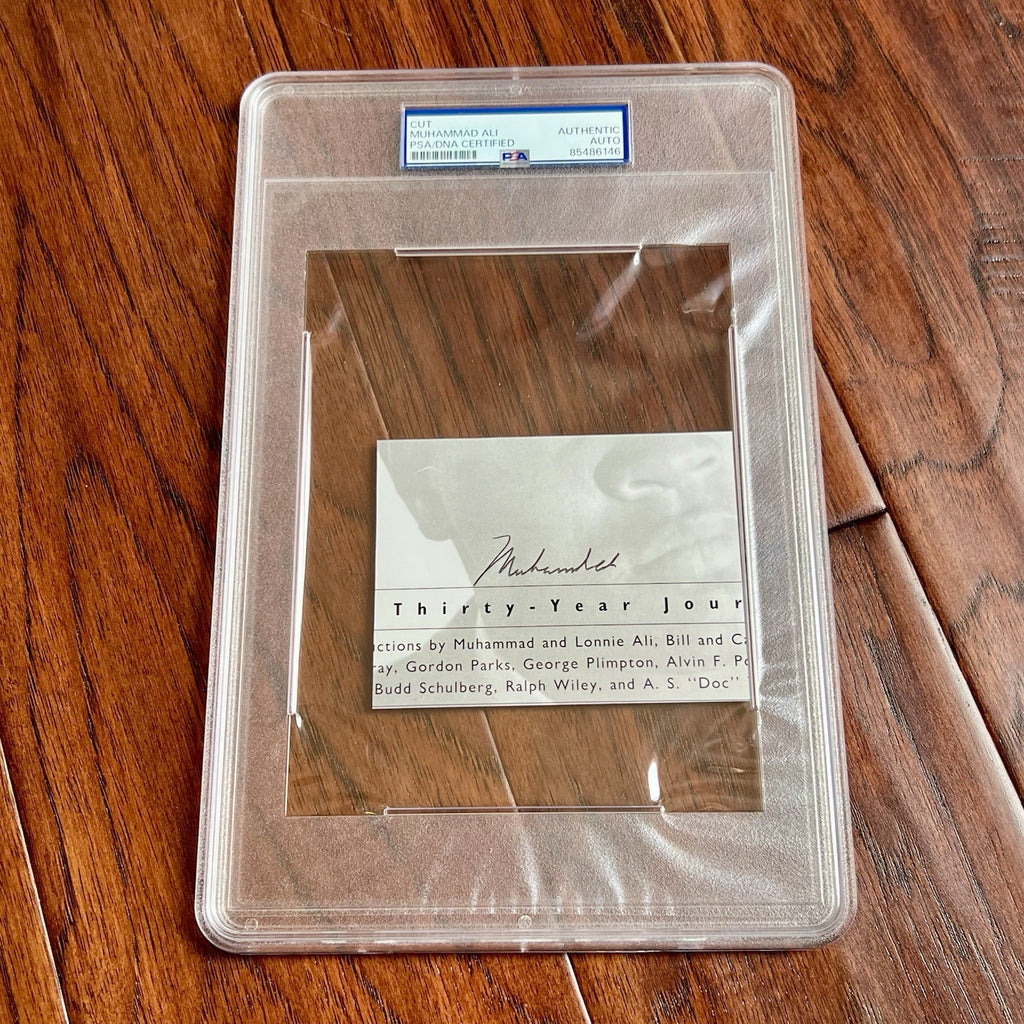 MUHAMMAD ALI * PSA/DNA * Autograph Cut Signature Signed