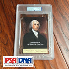 JAMES MADISON * PSA * Autograph Cut Signature CUSTOM CARD Signed Handwritten