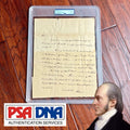AARON BURR * PSA * Handwritten Autograph Letter Signed Dueled Alexander Hamilton
