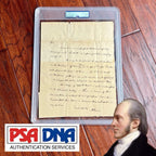 AARON BURR * PSA * Handwritten Autograph Letter Signed Dueled Alexander Hamilton