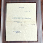 THEODORE ROOSEVELT * PSA * Autograph WHITE HOUSE Letter SIGNED as PRESIDENT