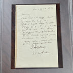 LOUIS PASTEUR * PSA/DNA * Autograph Letter Testing His Vaccine for Pigs Signed