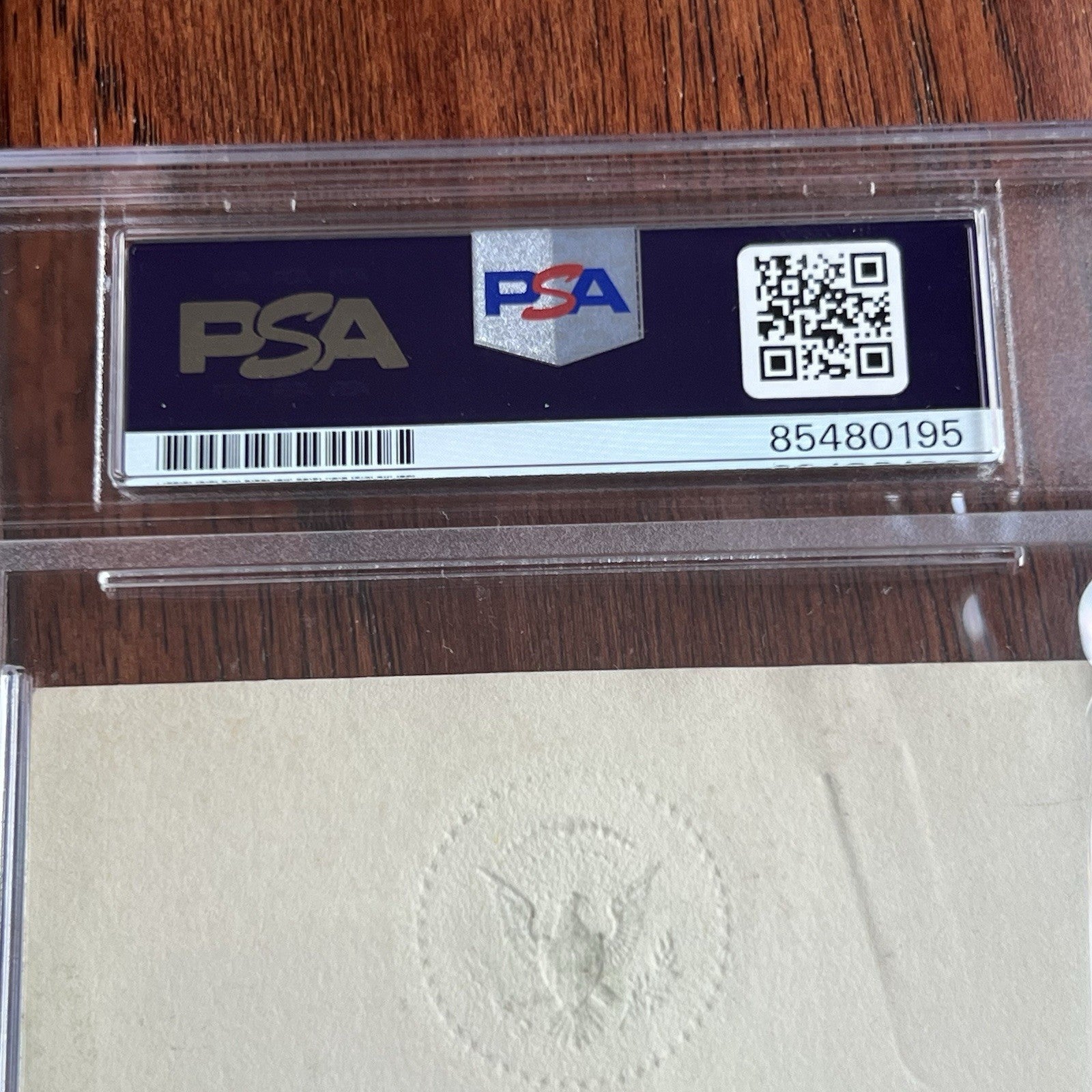 LYNDON B. JOHNSON * PSA/DNA * Autograph Bookplate Signed * LBJ President Seal