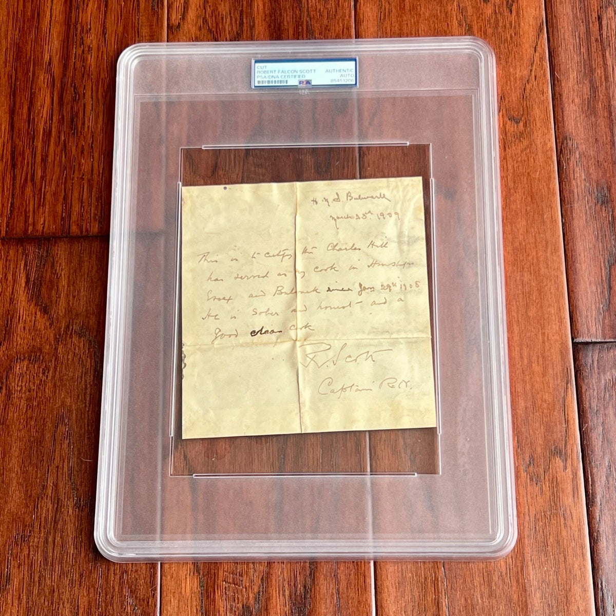 ROBERT FALCON SCOTT * PSA * Lost POLAR EXPLORER Autograph Signed * Vanished RIP