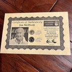 JIM MCDIVITT * Novaspace COA * Signed 10”x10 Autograph Canvas Gemini IV Quote