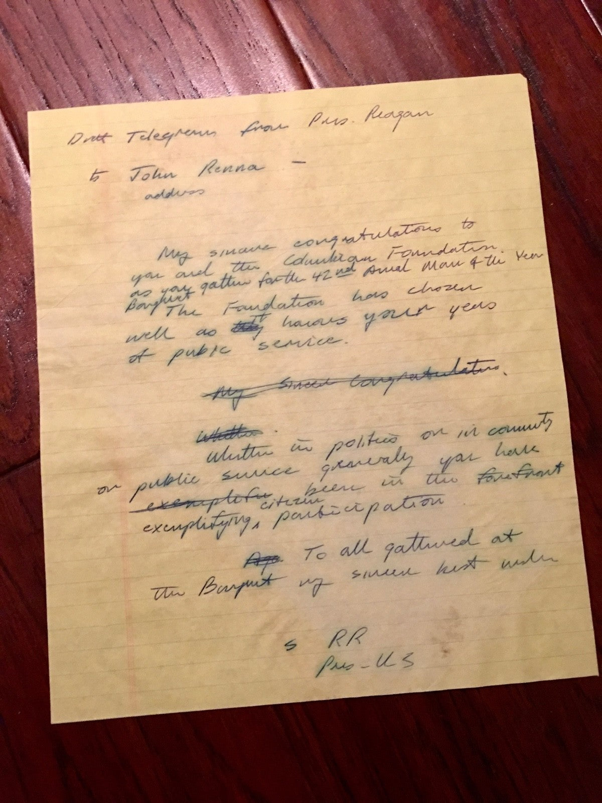 George H.W. Bush * JSA COA Handwritten AUTOGRAPH letter SIGNED as "Pres. U.S."