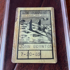 APOLLO 11 * PSA * NASA Mission Control Badge 1969 Moon Landing Dated Ticket