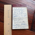 JACK RUBY * BAS * Oswald Shooter Mini HANDWRITTEN NOTEPAD * not Autograph Signed