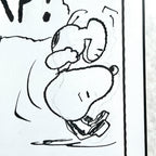 CHARLES SCHULZ * PSA * Original Snoopy Artwork Strip Signed * Autograph Drawing