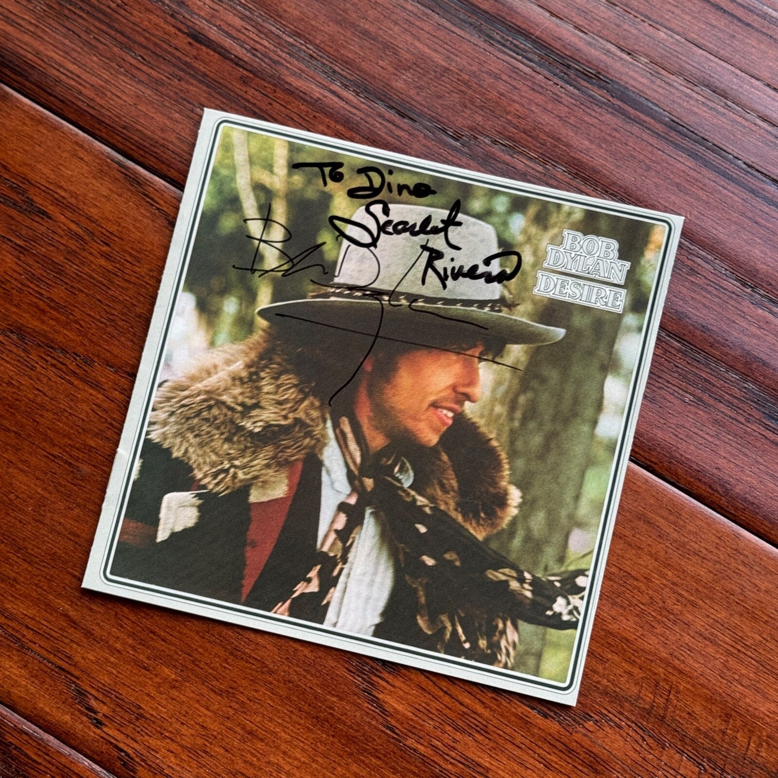 BOB DYLAN * JSA * Autograph "DESIRE" CD Cover Signed * Scarlet Rivera