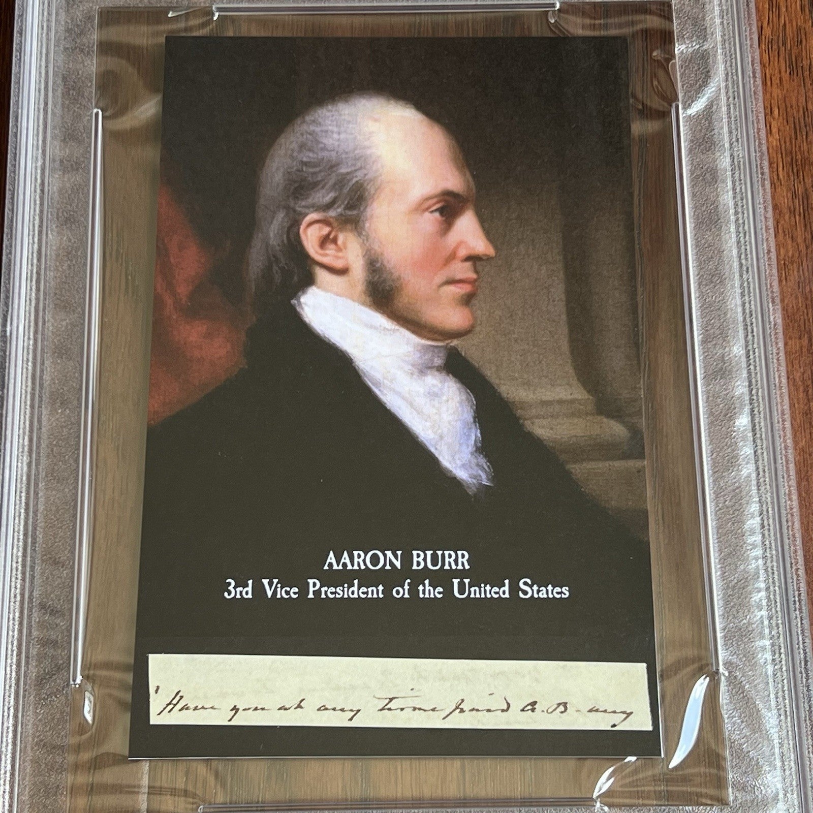 AARON BURR * PSA * Handwritten Autograph Letter Signed Dueled Alexander Hamilton