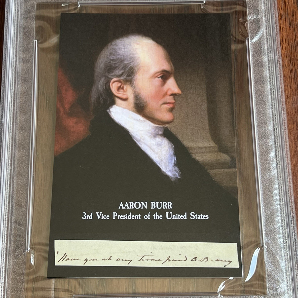 AARON BURR * PSA * Handwritten Autograph Letter Signed Dueled Alexander Hamilton