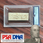 FRANCIS LEWIS * PSA * Autograph Cut Signed * DECLARATION Independence Signer
