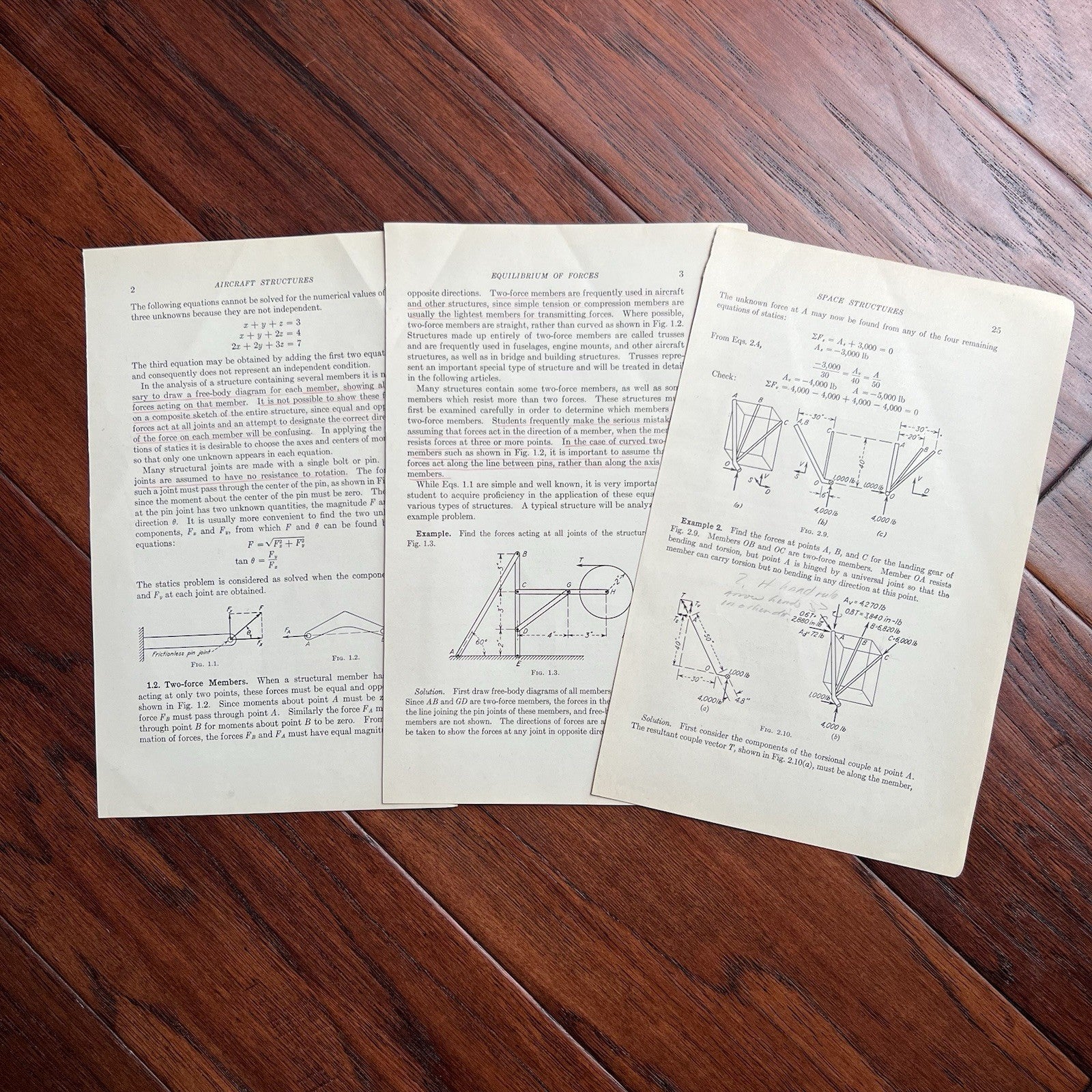 EDWARD H. WHITE II * HANDWRITTEN NOTES Not Autograph Signed APOLLO GEMINI * COA