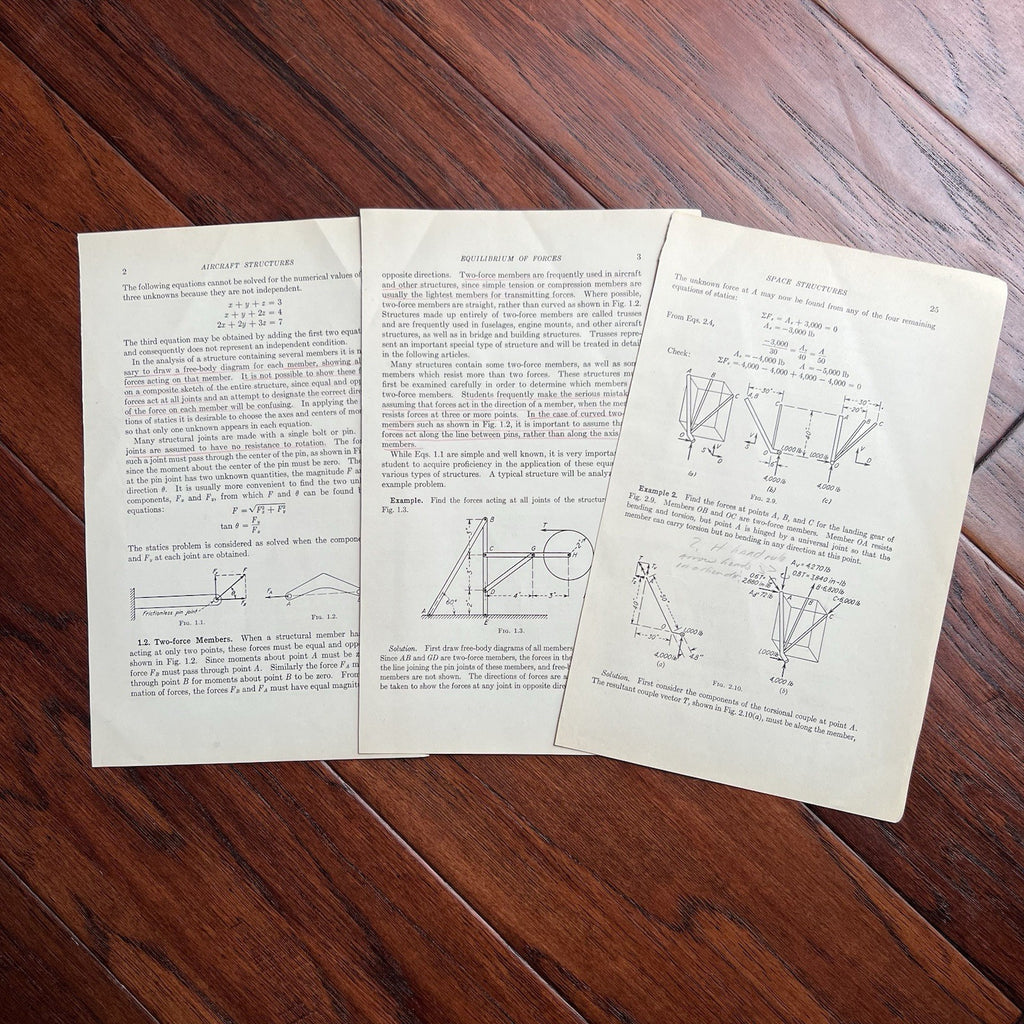 EDWARD H. WHITE II * HANDWRITTEN NOTES Not Autograph Signed APOLLO GEMINI * COA