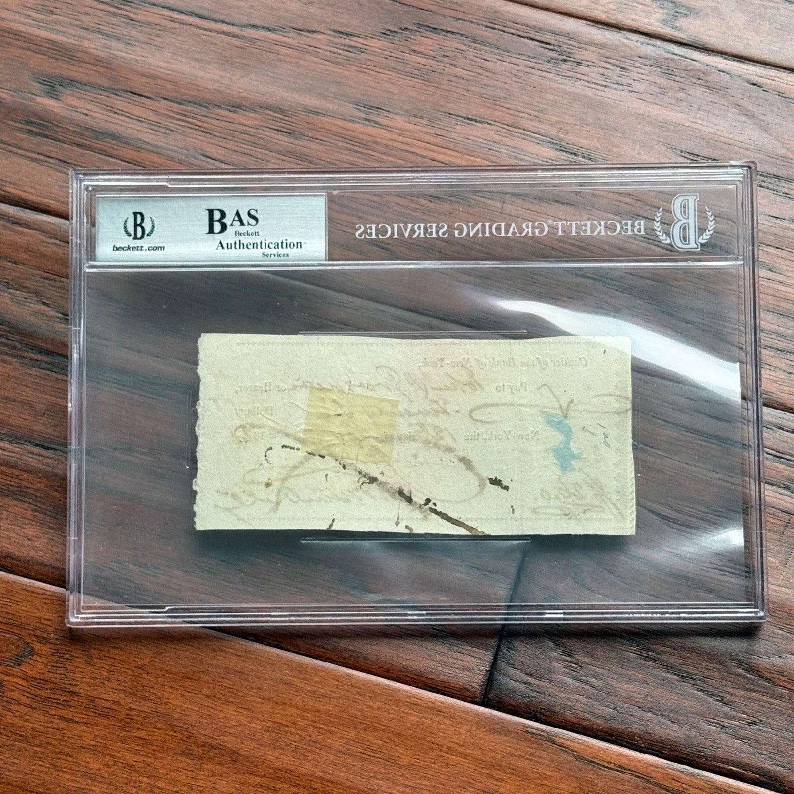 JOHN TRUMBULL * BAS * Revolutionary War PAINTER Autograph CHECK Signed