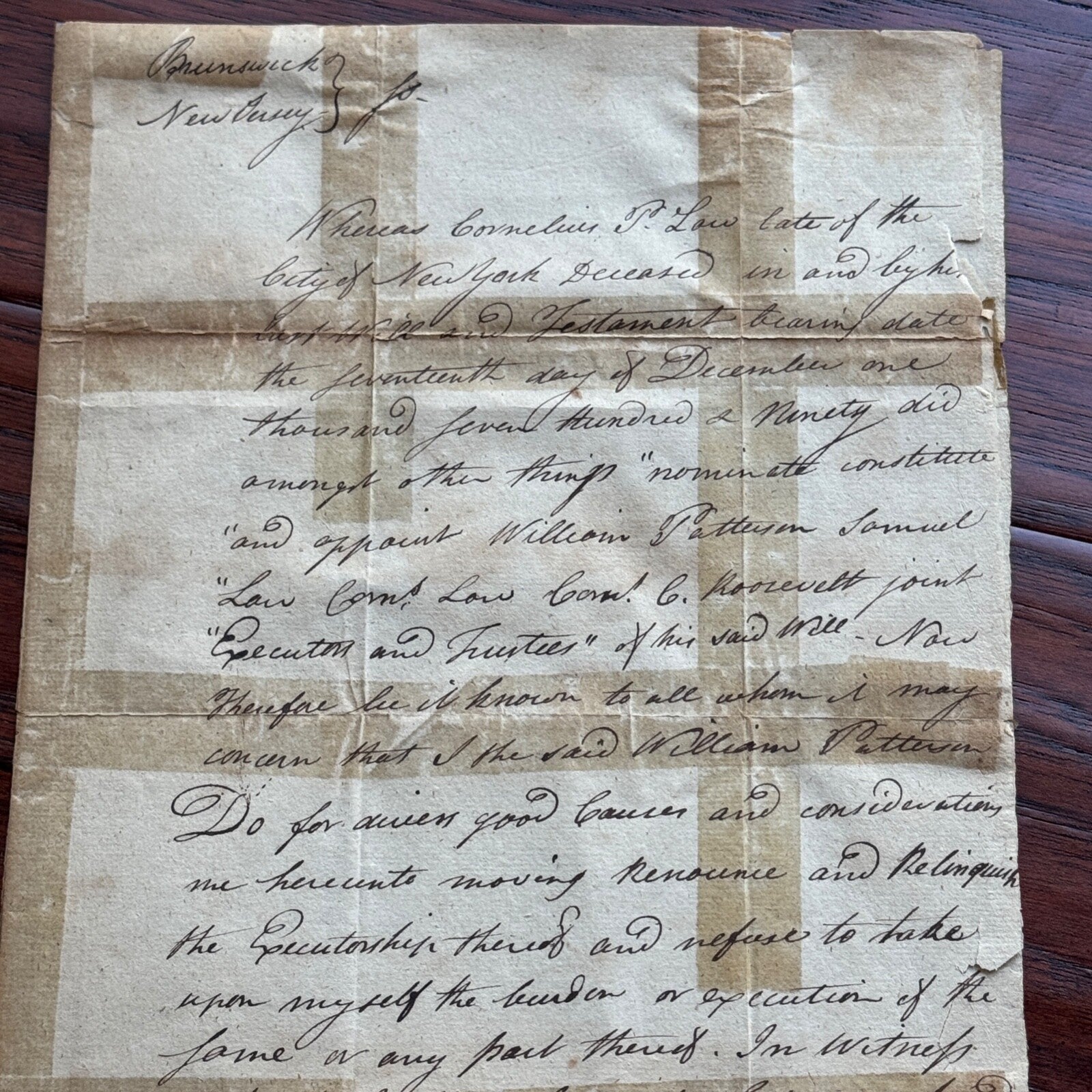 WILLIAM PATERSON * PSA/DNA * Autograph Document Signed * Constitution Signer