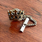 APOLLO 12 * LUNAR SURFACE-FLOWN Crown Tie Tack * ALAN BEAN * MOON