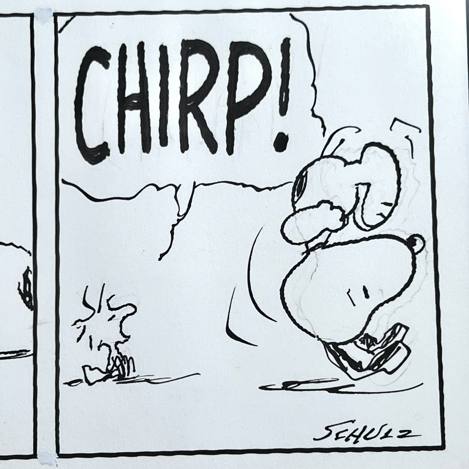 CHARLES SCHULZ * PSA * Original Snoopy Artwork Strip Signed * Autograph Drawing