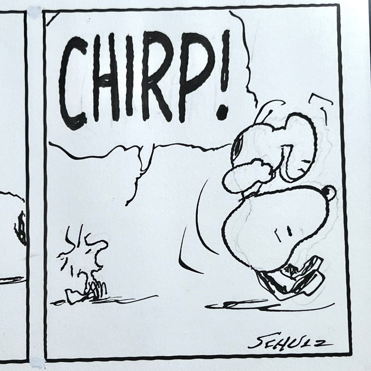 CHARLES SCHULZ * PSA * Original Snoopy Artwork Strip Signed * Autograph Drawing