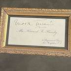 SAMUEL L. CLEMENS * PSA *  MARK TWAIN Autograph Vintage Framed Display SIGNED