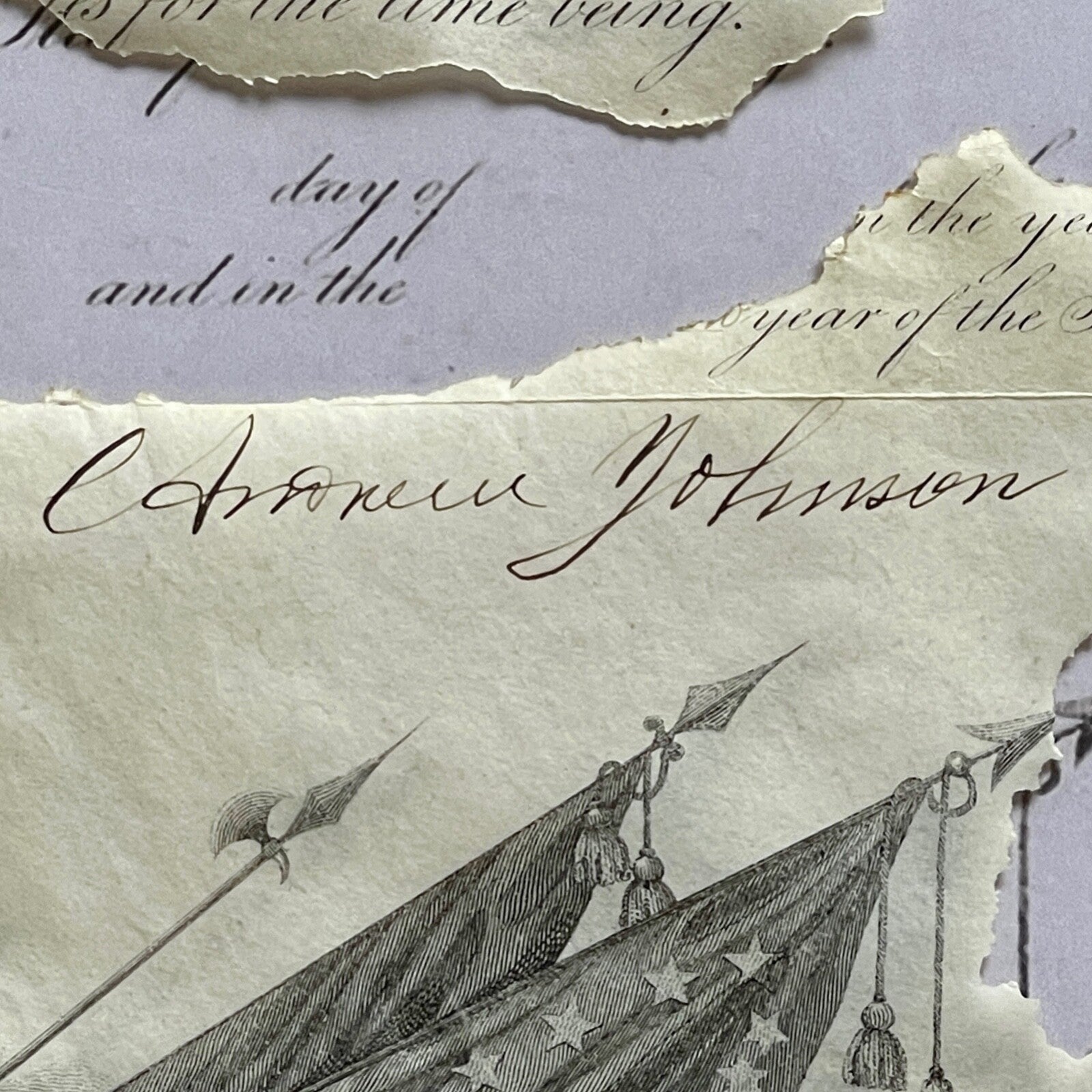 GEORGE CUSTER * PSA * Autograph MAJOR GEN. Promotion Signed by ANDREW JOHNSON