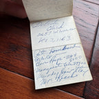 JACK RUBY * BAS * Oswald Shooter Mini HANDWRITTEN NOTEPAD * not Autograph Signed