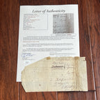 AARON BURR * JSA * With Sons of Liberty Member Autograph Legal Document Signed