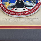 STS 41-B * JSA * Bruce McCandless Certified Flown Flag & Patch Autograph Signed
