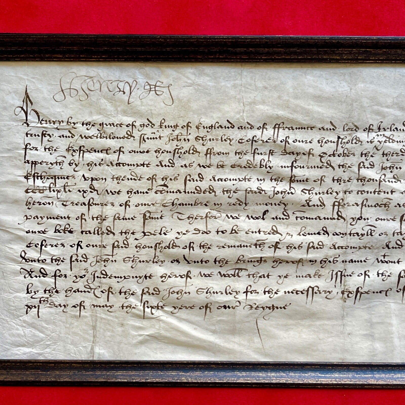 HENRY VIII * PSA/DNA * 1514 Royal Finance Autograph Document Signed * King of UK