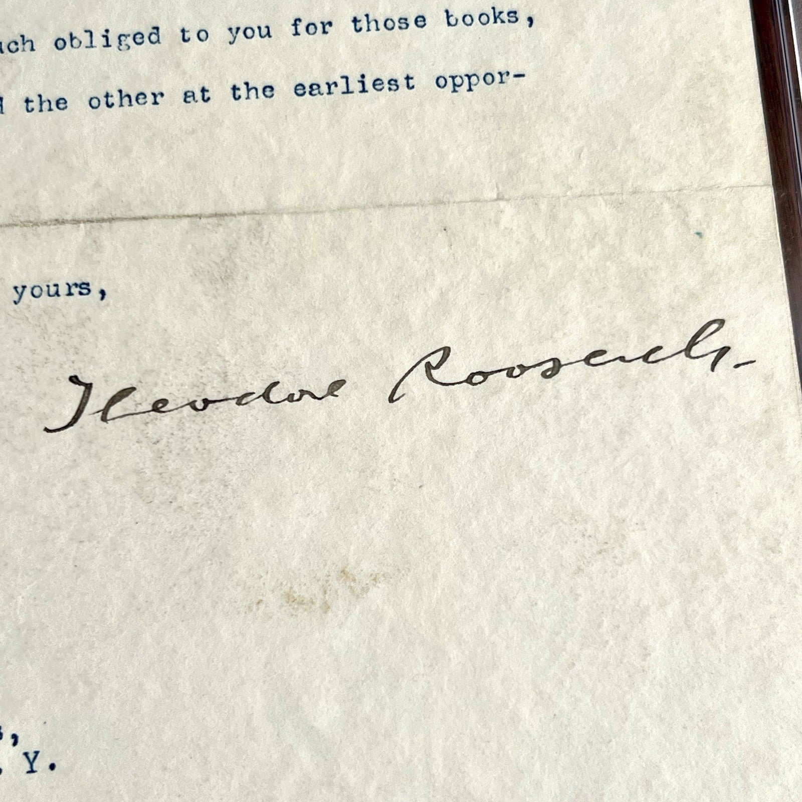 THEODORE ROOSEVELT * PSA * Autograph WHITE HOUSE Letter SIGNED as PRESIDENT