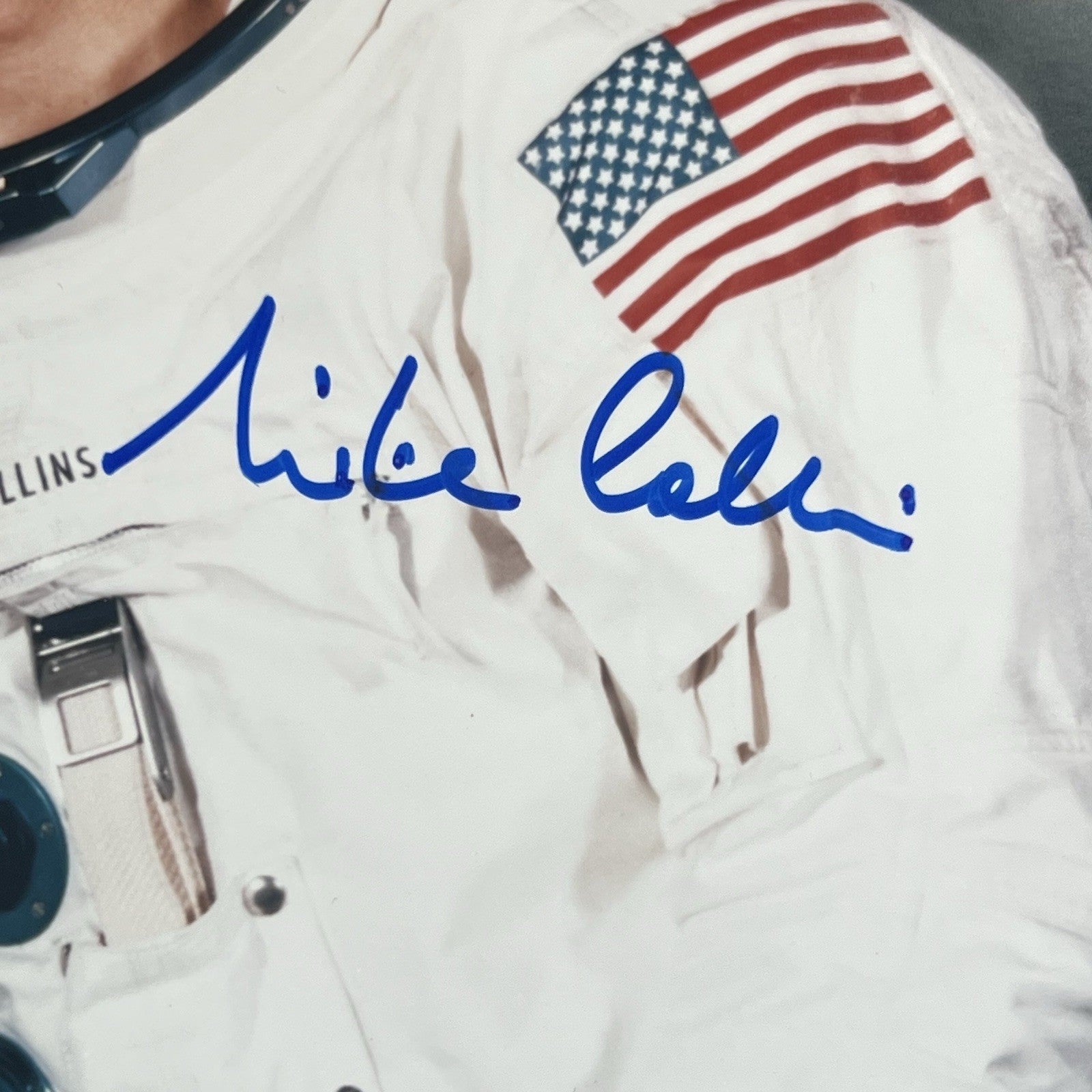 MICHAEL COLLINS * PSA Gem 10 * Signed White Space Suit Photo Autograph Apollo 11
