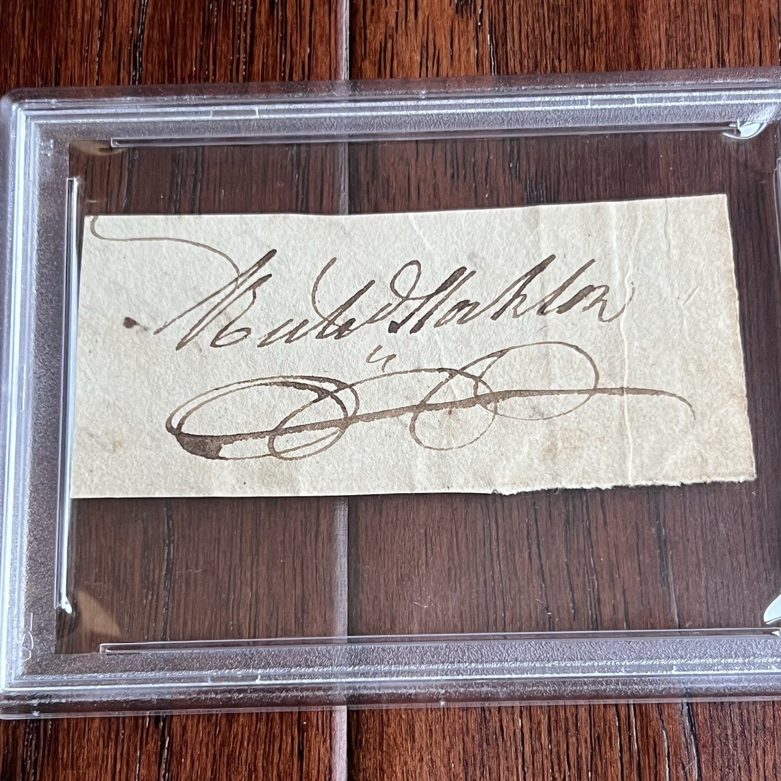 RICHARD STOCKTON * PSA * Autograph Cut NJ DECLARATION Signer Signature Signed *