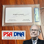 WARREN BUFFETT * PSA  Autograph Berkshire Hathaway BUSINESS CARD Souvenir SIGNED