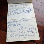 JACK RUBY * BAS * Oswald Shooter Mini HANDWRITTEN NOTEPAD * not Autograph Signed