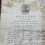 MAXIMILIEN ROBESPIERRE * PSA * Autograph "REIGN OF TERROR" Public Safety SIGNED