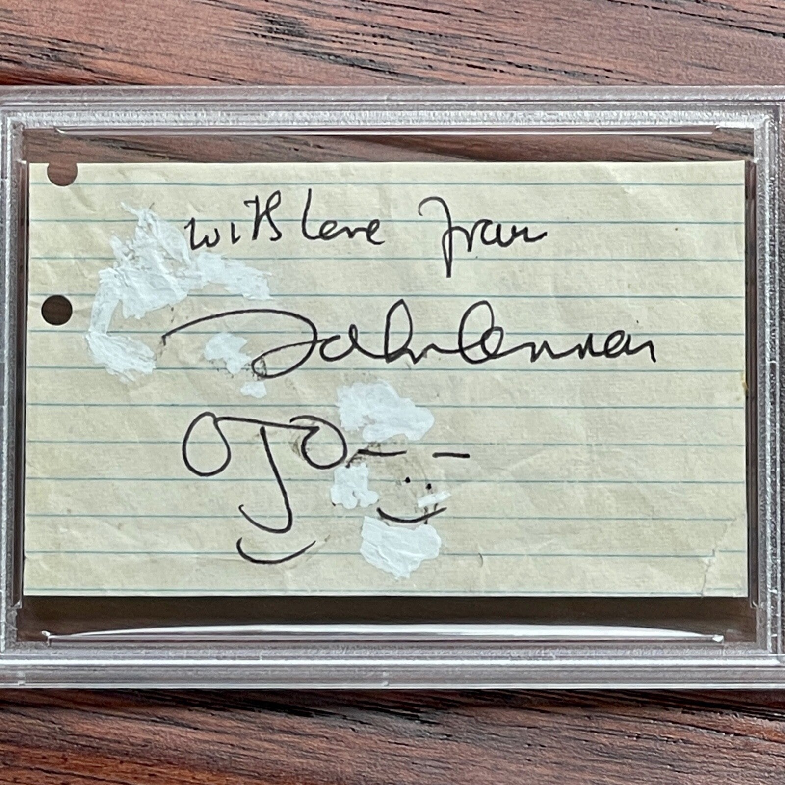 JOHN LENNON * PSA/DNA * Scarce Autograph JOHN + YOKO DOODLES Signed * Beatles