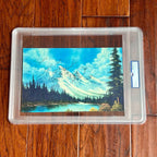 BOB ROSS * PSA * Autograph LANDSCAPE Print PAINTING Signed * Joy Of Painting