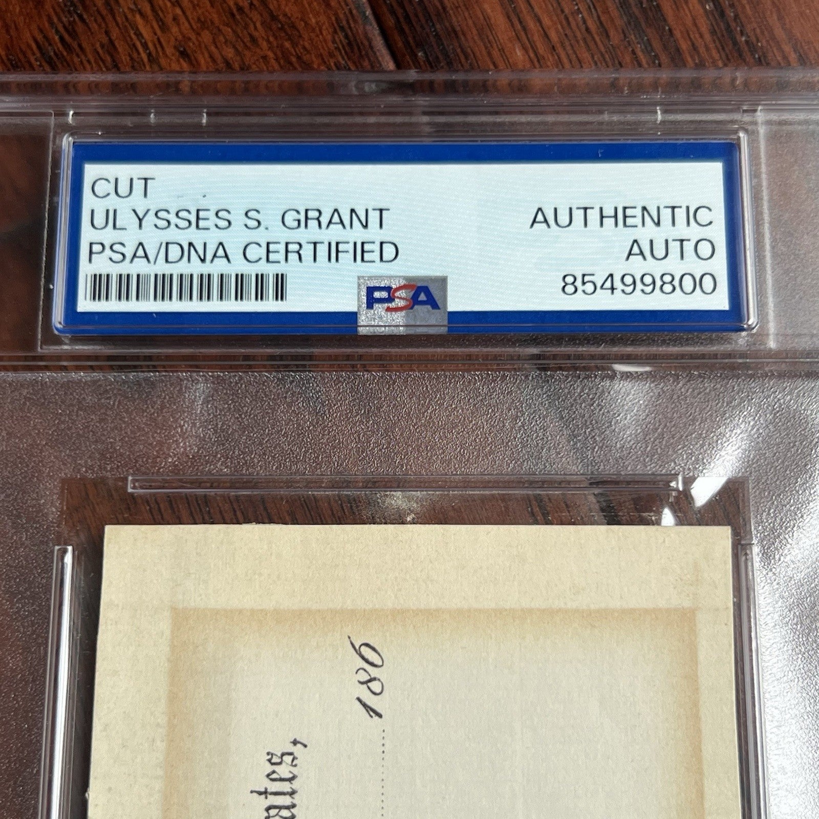 ULYSSES S. GRANT * PSA * Autograph Scarce HEAD-QUARTERS U.S. ARMIES Rank Signed