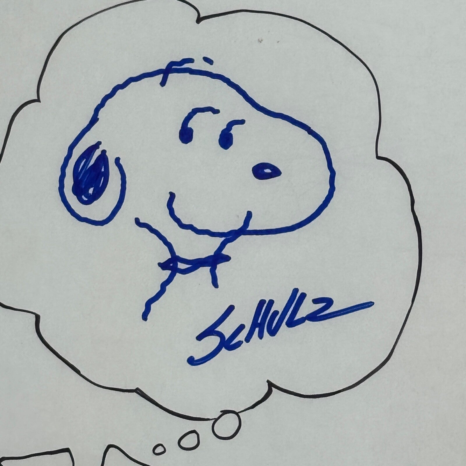CHARLES M SCHULZ * PSA * Autograph SNOOPY Hand-Drawn MASHUP Signed + "B.C." Hart