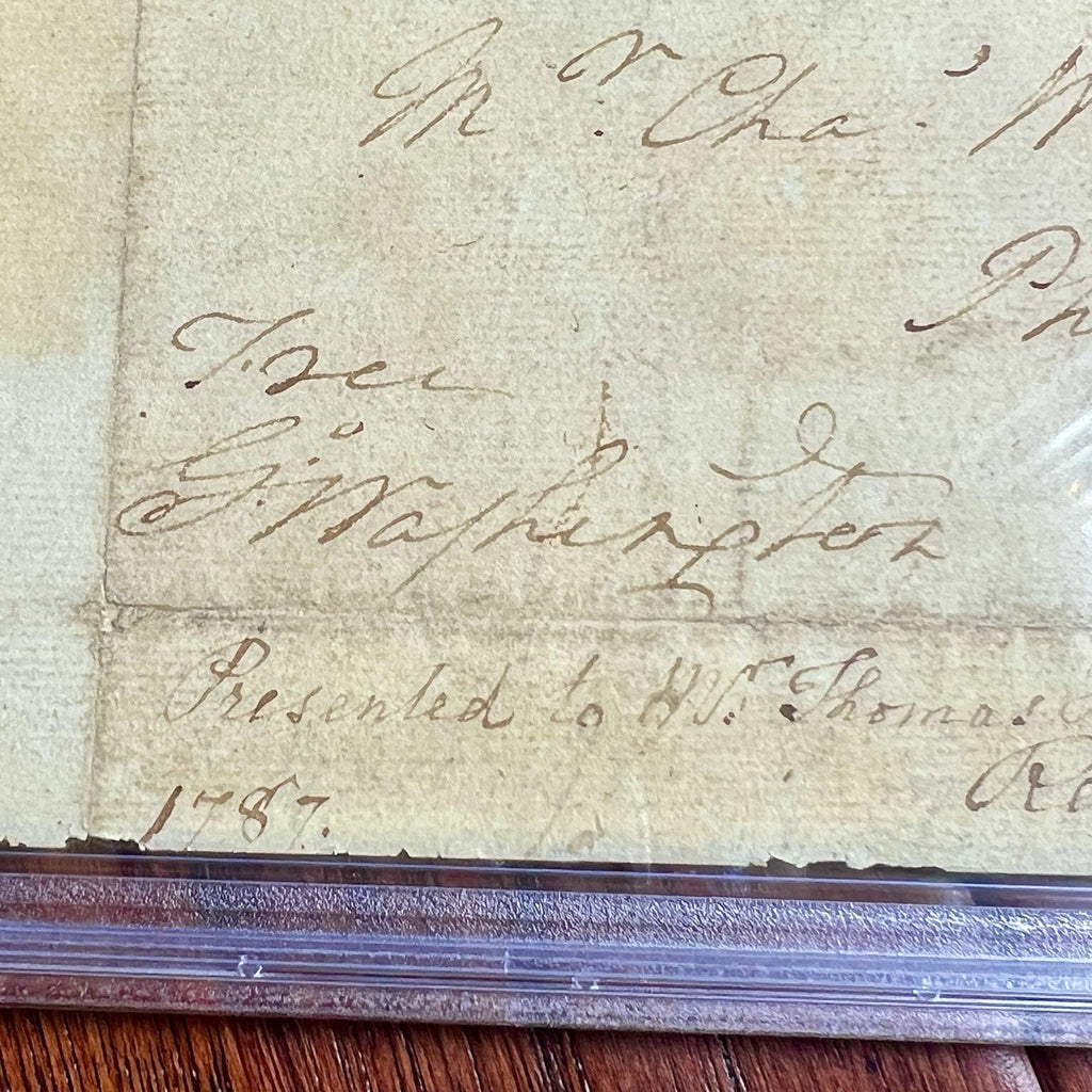 GEORGE WASHINGTON * PSA * Autograph FREE FRANK Signed Plus Rembrandt Peale Sig