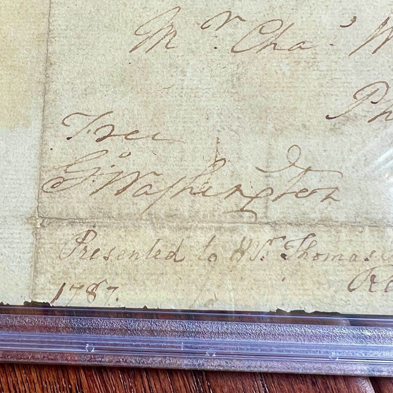 GEORGE WASHINGTON * PSA * Autograph FREE FRANK Signed Plus Rembrandt Peale Sig