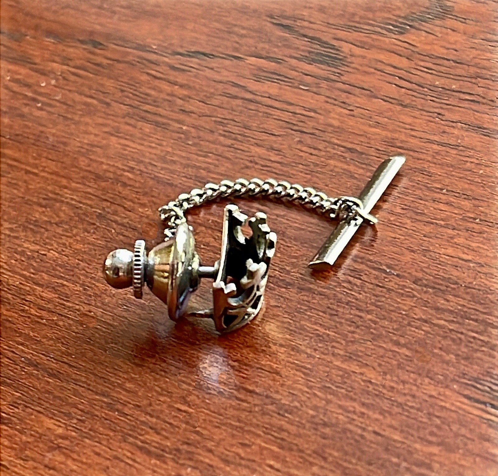 APOLLO 12 * LUNAR SURFACE-FLOWN Crown Tie Tack * ALAN BEAN * MOON