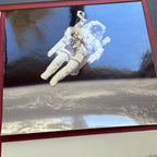 STS 41-B * JSA * Bruce McCandless Certified Flown Flag & Patch Autograph Signed