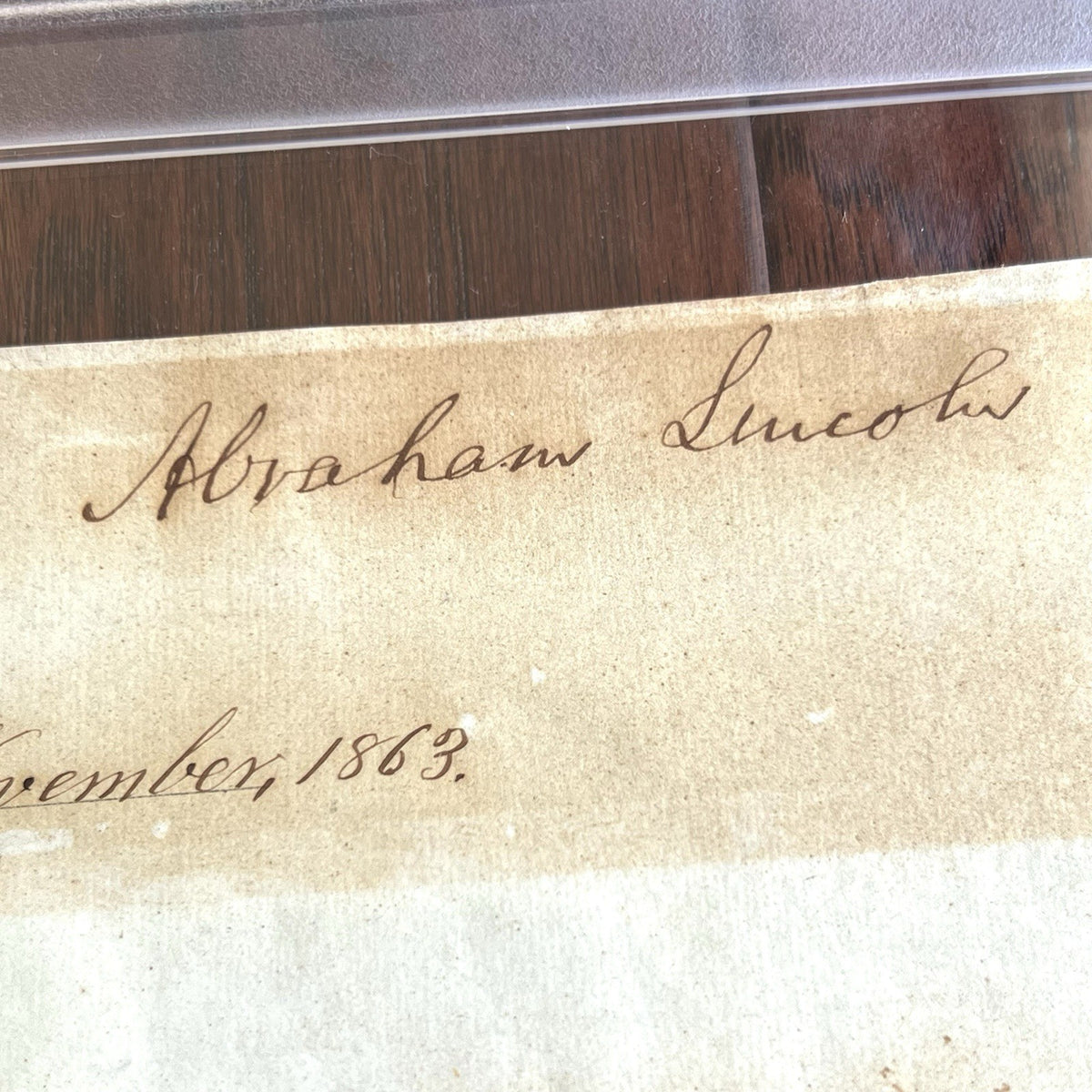 ABRAHAM LINCOLN * PSA * Autograph Full Signature Signed Before Gettysburg Speech
