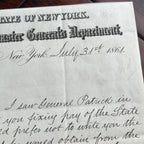 CHESTER ARTHUR * PSA/DNA * Autograph Civil War Report Raising 25k Troops Signed