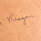 RONALD REAGAN * PSA * Autograph Economic Development Ticket Signed * DISNEYLAND