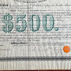 ANTONIO LOPEZ DE SANTA ANNA * PSA/DNA * Autograph Bond Certificate Signed Alamo