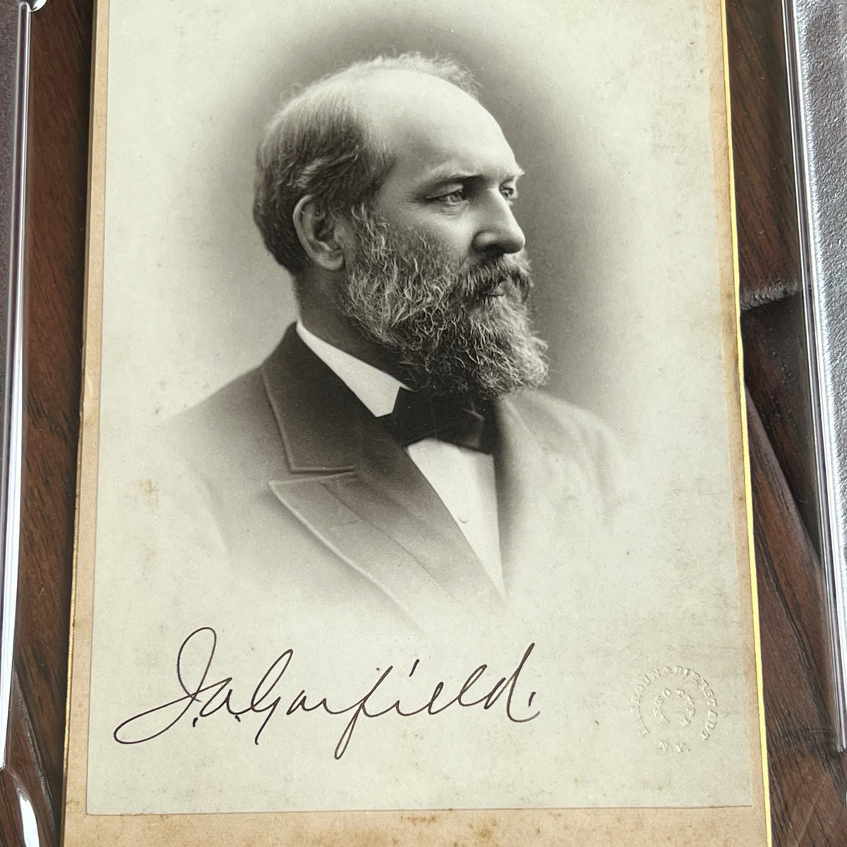 JAMES A. GARFIELD * PSA Gem 10 Graded * Signed Cabinet Card Photograph Autograph